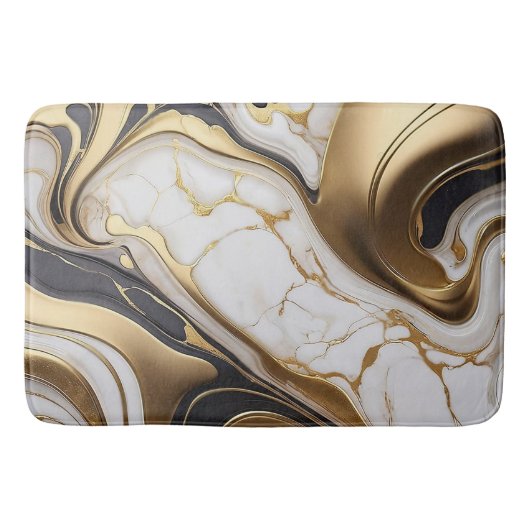Personalisiertes Marmor-Achat-Elegantes-Kunden-Ges Badematte (Vorderseite)