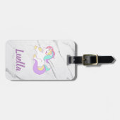 Personalisiertes Marmorgepäckchen Gepäckanhänger (Vorderseite horizontal)