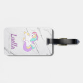 Personalisiertes Marmorgepäckchen Gepäckanhänger (Rückseite horizontal)