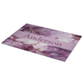 Personalisiertes Marmorglas Schneidebrett (Ecke)