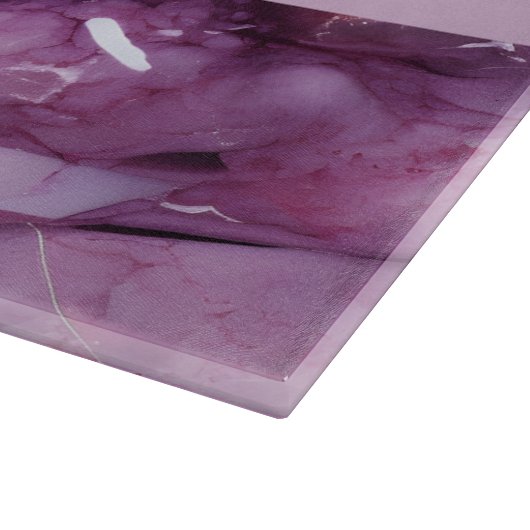 Personalisiertes Marmorglas Schneidebrett (Ecke)