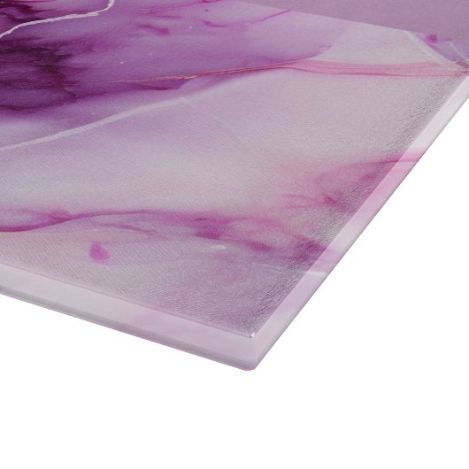 Personalisiertes Marmorglas Schneidebrett (Ecke)