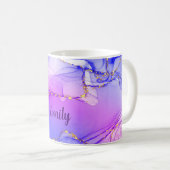 Personalisiertes Marmorwassermuster Kaffeetasse (VorderseiteRechts)