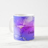 Personalisiertes Marmorwassermuster Kaffeetasse (Vorderseite Links)