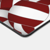 Personalisiertes Maroon-Volleyball-Muster Schreibtischunterlage (Ecke)