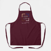 Personalisiertes Marsala-Logo für benutzerdefinier Schürze (Vorderseite)