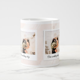 Personalisiertes maßgeschneidertes Hochzeitsszenar Jumbo-Tasse