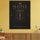 Personalisiertes Master-Abschlussgeschenk 2026 Leinwanddruck (Insitu (Wohnzimmer))