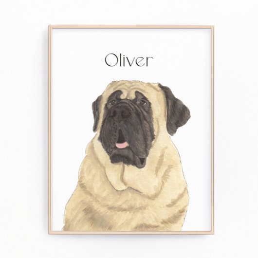 Personalisiertes Mastiff Fotodruck