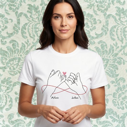 Personalisiertes Matching Couple Valentine's Day S T-Shirt