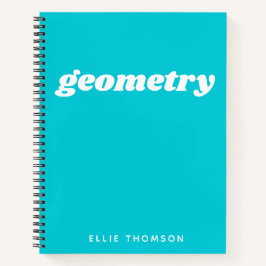 Personalisiertes Math Graph Paper mit aquamariner  Notizblock