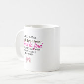 Personalisiertes Mathe-Lehrer Dankeschön-Geschenk Kaffeetasse (Vorderseite Links)
