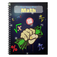 Personalisiertes Mathe-Notizbuch