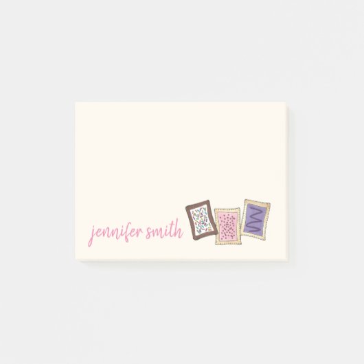 Personalisiertes Mattiertes Toaster Konditorei Frü Post-it Klebezettel (Vorderseite)