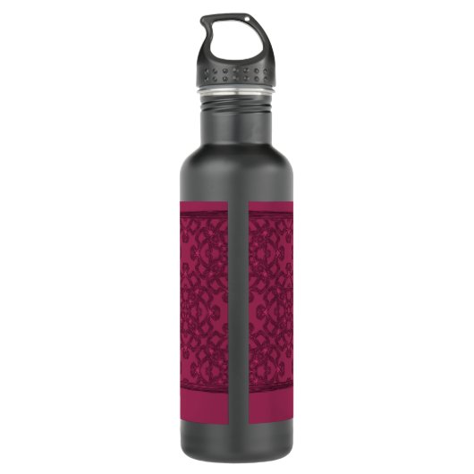 Personalisiertes Maulbeermuster Edelstahlflasche (Rückseite)