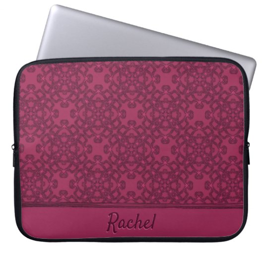 Personalisiertes Maulbeermuster Laptopschutzhülle (Vorderseite)