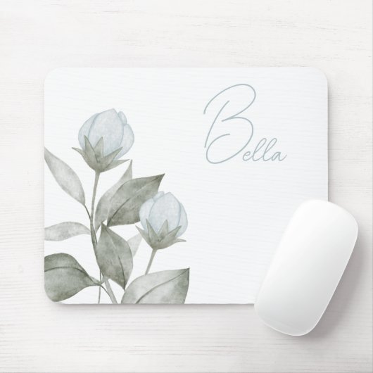 Personalisiertes Mauspad mit blauen Rose (Mit Mouse)