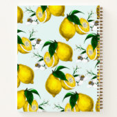 Personalisiertes Mediterrane Lemons-Notebook Notizblock (Rückseite)