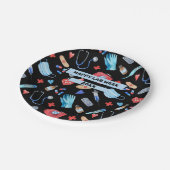 Personalisiertes medizinisches Laboratorium Labrad Pappteller (Schrägansicht)