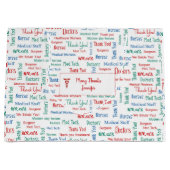 Personalisiertes medizinisches Personal Große Geschenktüte (Vorderseite)