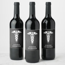 Personalisiertes medizinisches Symbol Caduceus Doc