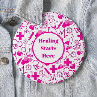 Personalisiertes medizinisches Thema Gesundheitswe Button