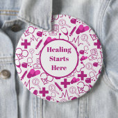 Personalisiertes medizinisches Thema Gesundheitswe Button (Beispiel)
