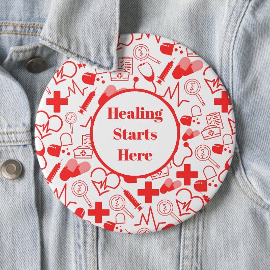 Personalisiertes medizinisches Thema Gesundheitswe Button (Beispiel)