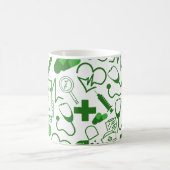 Personalisiertes medizinisches Thema Gesundheitswe Kaffeetasse (Mittel)