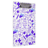 Personalisiertes medizinisches Thema Gesundheitswe Klemmbrett (Rechts)