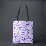 Personalisiertes medizinisches Thema Gesundheitswe Tasche<br><div class="desc">personalisiertes medizinisches Motiv,  das für Heilende konzipiert ist. Mit Design,  z.B. Stethoskopen,  Heartbeat Linien,  etc.,  angepasst mit einem Namen für eine persönliche Touch. Es ist perfekt für Ärzte,  Krankenschwestern und Medizinstudenten,  es ist ein nachdenkliches Geschenk,  das ihren Einsatz für Gesundheit und Wellness feiert.</div>