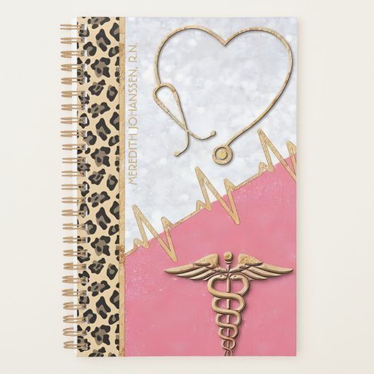 Personalisiertes medizinisches Thema Monatsplaner Planer (Vorderseite)