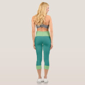 Personalisiertes Meer Capri Leggings (Rückseite)