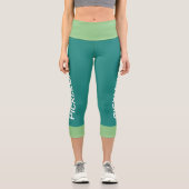 Personalisiertes Meer Capri Leggings (Vorderseite)
