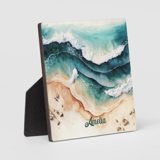 Personalisiertes Meer Fotoplatte (Vorderseite)
