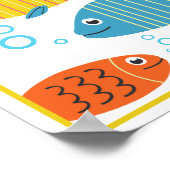 Personalisiertes Meer Kreaturen Kinder Kunst druck Poster (Ecke)