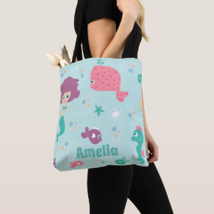 Personalisiertes Meerjungfernmuster Tasche