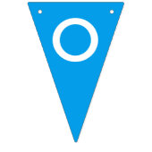 Personalisiertes Mehrfarbendreieck Wimpelkette (Dritte Fahne)