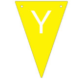 Personalisiertes Mehrfarbendreieck Wimpelkette (Zweite Fahne)