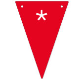 Personalisiertes Mehrfarbendreieck Wimpelkette (Erste Fahne)