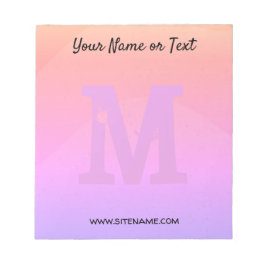 Personalisiertes mehrfarbiges Notepad Notizblock