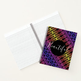 Personalisiertes mehrfarbiges SpiralNotebook Notizblock