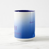 Personalisiertes Meilenstein-Jubiläum Blumengesche Tasse (Zentrum)