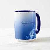 Personalisiertes Meilenstein-Jubiläum Blumengesche Tasse (VorderseiteRechts)