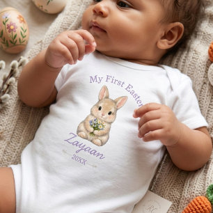 Personalisiertes Mein erstes Ostern 2026 Süßer Has Baby Strampler