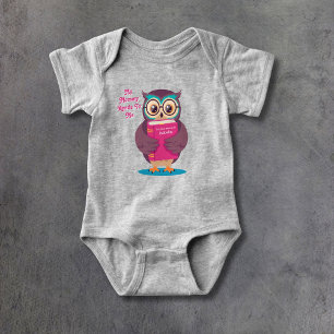 Personalisiertes Mein-Mama-liest-mir-vor-Buch Eule Baby Strampler