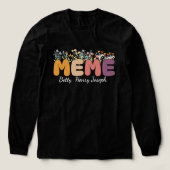 Personalisiertes Meme-Blumendesign Tri-Blend Shirt (Design Vorderseite)