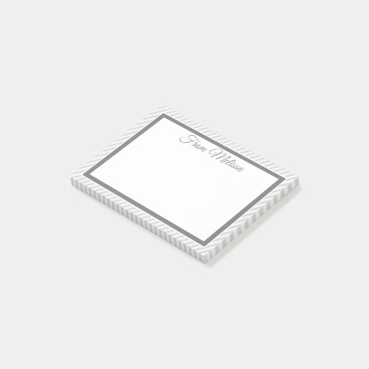 Personalisiertes Memo Post-it Klebezettel (angewinkelt)