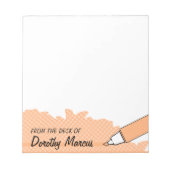 Personalisiertes Memo zum Grafikdesign-Marker Notizblock (Vorderseite)