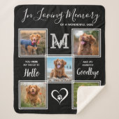 Personalisiertes Memorial 5 Foto zum Erinnern Sherpadecke (Vorderseite)